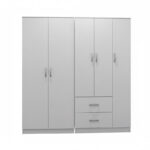 LegoI  five-door wardrobe white 170x42x180cm - Image 3