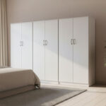 Lego II six-door wardrobe white 240x42x180cm