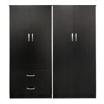 Lego wenge four-door wardrobe 160x42x180cm - Image 3