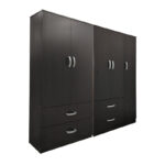Lego five-door wardrobe wenge 170x42x180cm - Image 2