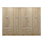 Lego eight-door wardrobe sonoma 241x42x181cm - Слика 3