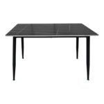 Pembe table black marble sintered stone-black metal leg 120x70x75cm - Image 2