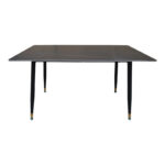Pembe table black marble sintered stone-black metal legs 140x80x75cm - Слика 2