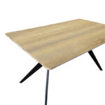 Ezali sonoma mdf table with black metal legs 140x80x75cm - Слика 3