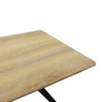 Ezali sonoma mdf table with black metal legs 140x80x75cm - Слика 4