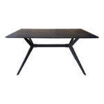 Ezali mdf table black marble look with black metal legs 140x80x75cm - Слика 2