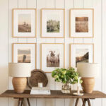 Wall art in frame Kaelis six-panel with digital print 33x1.5x48cm