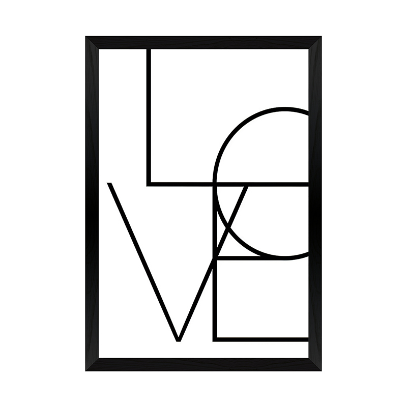 409-000294 Wall art in frame Amora with digital print 33x1.5x48cm - Image 1