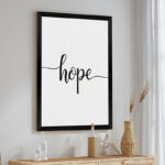 Wall art in frame Hopy with digital print 33x1.5x48cm - Слика 2