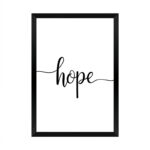 Wall art in frame Hopy with digital print 33x1.5x48cm