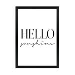 Wall art in frame Arbiel with digital print 33x1.5x48cm