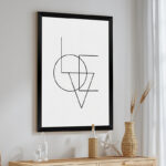 Wall art in frame Felora with digital print 33x1.5x48cm - Слика 2