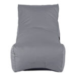 Professional bean bag lounger Otenda in anthracite color 67x110x65cm - Image 3