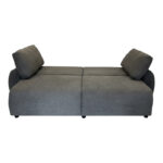 Hungie three-seater sofa bed fabric in grey color 250x92x89cm - Image 5