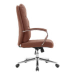 Director's office chair Normie pu brown 58x65x103-111cm - Image 3