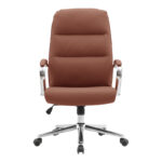 Director's office chair Normie pu brown 58x65x103-111cm - Image 4