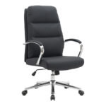Director's office chair Normie pu black 58x65x103-111cm