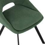 Chair Initiate fabric green-black metal leg 48x57x85cm - Image 6