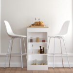 Bar table Riff white-sonoma 120x50x100cm - Image 4
