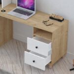 Office unit Kontor sonoma-white 160x50x162cm - Image 4
