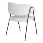 Armchair hair Rachele I beige fabric-black metal leg 52x65x79cm - Image 2