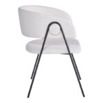 Armchair hair Rachele I beige fabric-black metal leg 52x65x79cm - Image 3