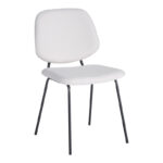 Chair hair Pietro I beige fabric-black metal leg 45x55x82.5cm