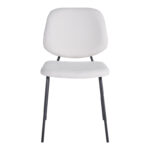 Chair hair Pietro I beige fabric-black metal leg 45x55x82.5cm - Image 4