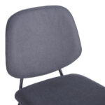 Chair hair Pietro I anthracite fabric-black metal leg 45x55x82.5cm - Image 5