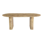 Dining table Nembou mdf in oak color 210x100x76cm - Image 2