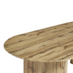 Dining table Nembou mdf in oak color 210x100x76cm - Image 4