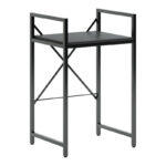 Washer-dryer support shelf Delavar metal black 72x60x116cm