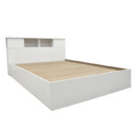 Olympus White Bedroom Set with Bed 140x200cm Set of 3pcs - Image 3