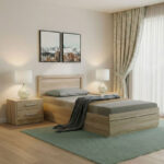 Olympus Sonoma Bedroom Set with Bed 100x200cm Set of 3pcs
