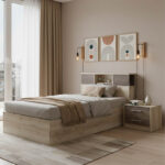 Olympus Castillo Toro Bedroom Set with Bed 120x200cm Set of 2pcs