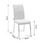 Dining Room with Noor Armchairs Black and Ezali Sonoma Table 160x90x75cm Set of 7pcs - Image 5