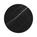 Relian table top HPL black marble look D60cm 12mm thick