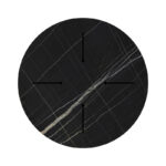 Relian table top HPL black marble look D60cm 12mm thick - Image 3