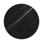 Relian table top HPL black marble look D69cm 12mm thick