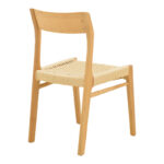 Chair Karlinda natural beech wood-natural color rope 47.5x55x81cm - Image 3