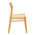 Chair Karlinda natural beech wood-natural color rope 47.5x55x81cm - Image 4