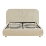 Bed Salena beige fabric 160x200cm - Image 3