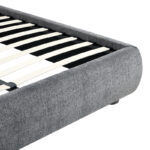 Bed Salena dark grey fabric 160x200cm - Image 5