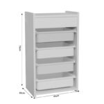 Cabinet with baskets Toily multicolor 45x30x75cm - Image 5