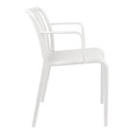 Armchair Zoi pp in white shade 55.5x57.5x79 - Слика 3