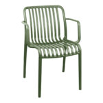 Armchair Zoi pp in dark green shade 55.5x57.5x79cm