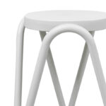 Stool Serzona pp in white color D27x45.5cm - Image 2