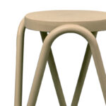 Stool Serzona pp in cappuccino color D27x45.5cm - Image 2