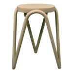 Stool Serzona pp in cappuccino color D27x45.5cm