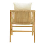 Armchair Cuerda teak wood frame with pe rope in natural shade 55x60x80cm - Image 6